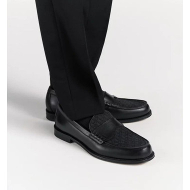 ●실사● 디올 오블리크 자카드 레더 그랑빌 로퍼