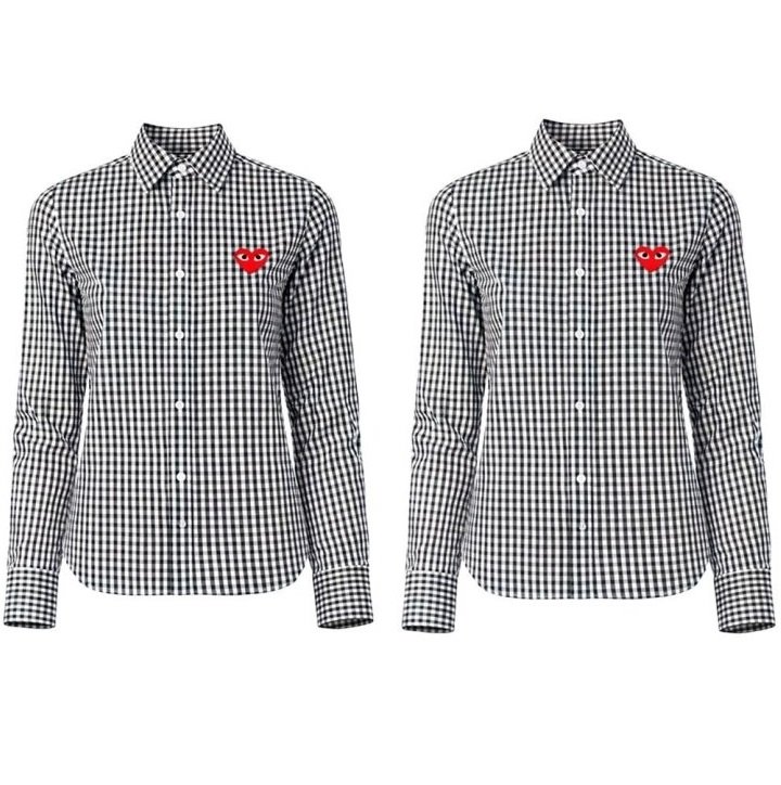 COMME DES GARCONS 꼼데가르송 고방 체크 커플 셔츠