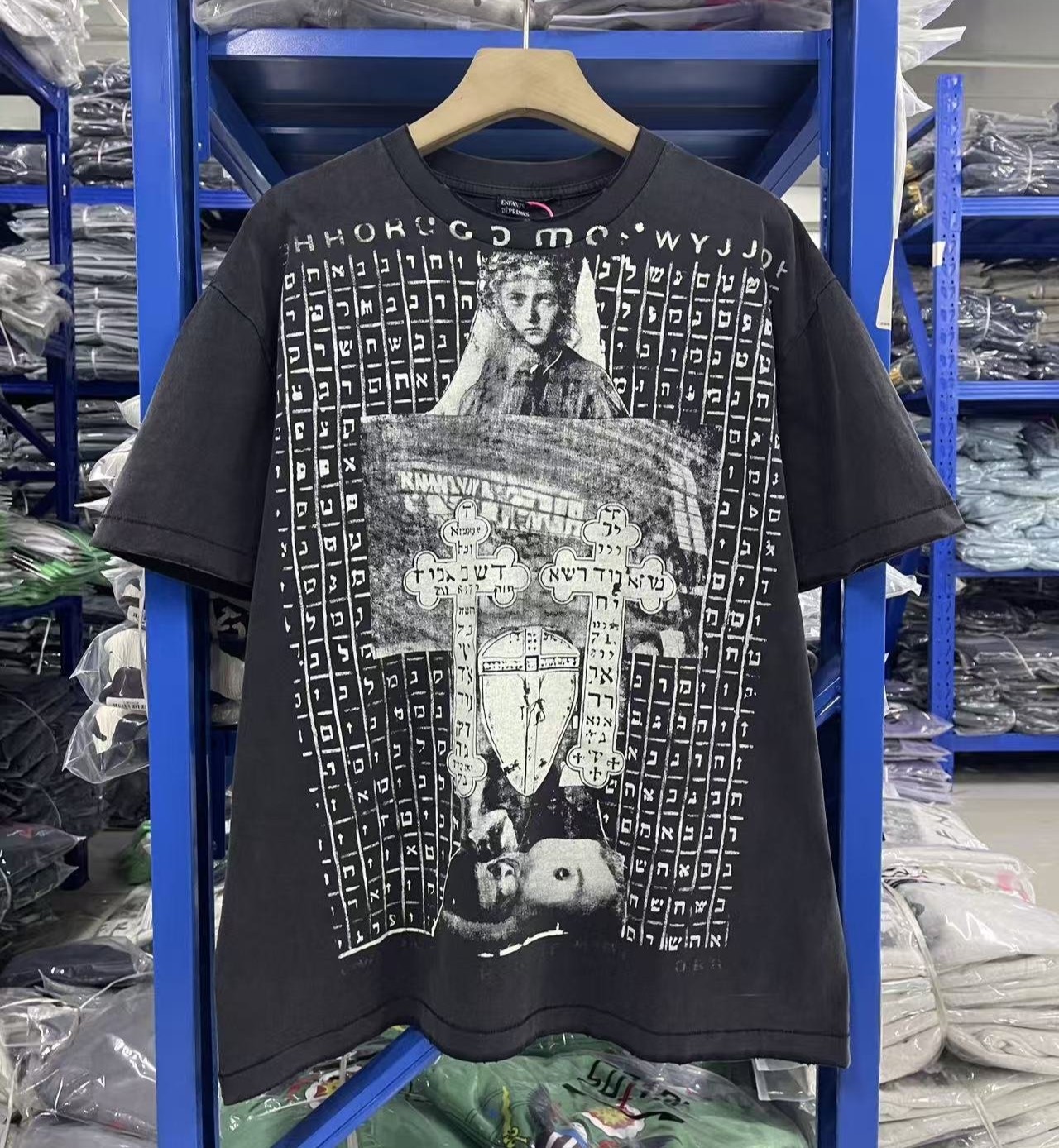 ENFANTS RICHES DÉPRIMÉS 앙팡리쉬데프리메 3689 그래피티 워싱 반팔