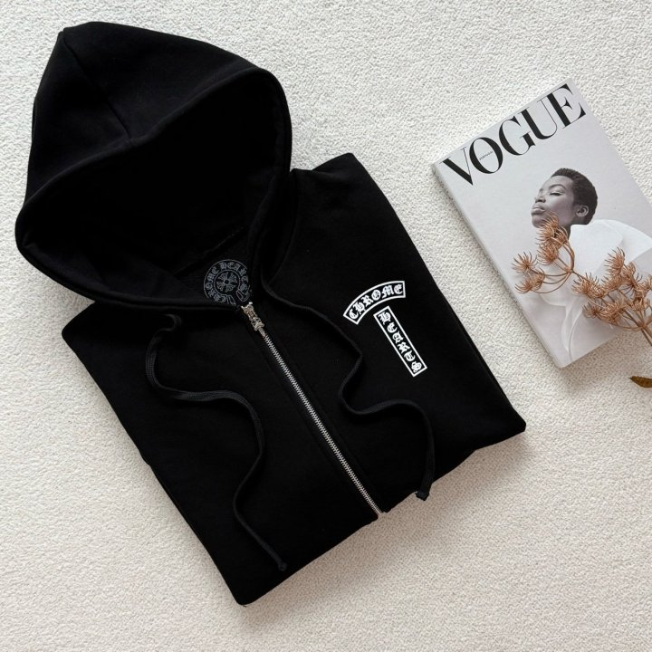 CHROME HEARTS 크롬하츠 USA T 로고 후드집업