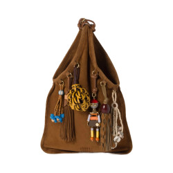 ●실사● 미우미우 스웨이드 백 트릭 오크