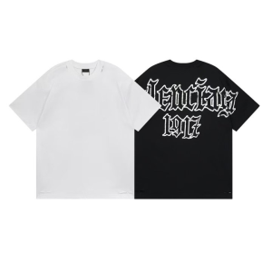 BALENCIAGA 발렌시아가 3265 디스트레스드 프린트 구제 워싱 반팔