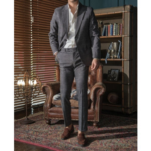 GUCCI 구찌 싱글 남성 현빈 체크슈트 정장