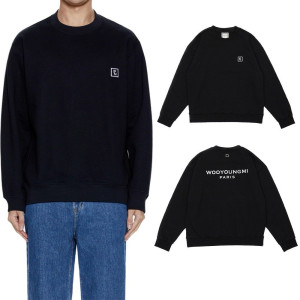 WOOYOUNGMI 우영미 블랙 백로고 맨투맨